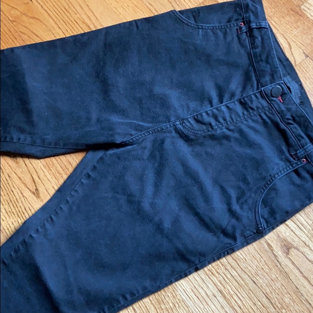 Black Denim Ex-Pent high rise skinny, zip ankle - Picture 4 of 11